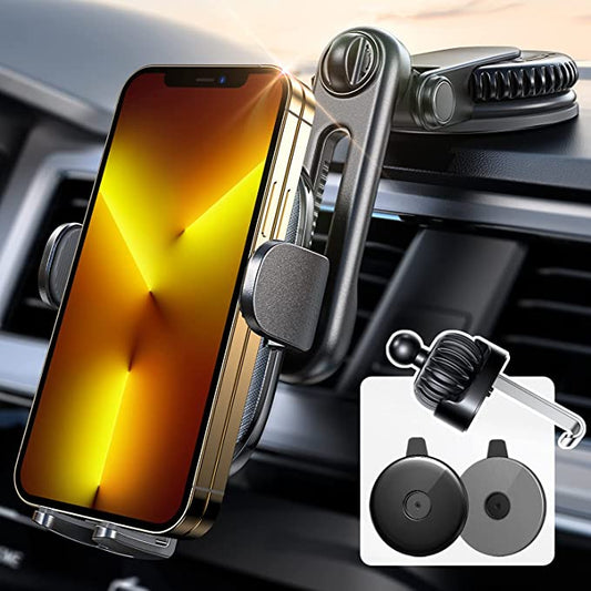 Lisen H736 3-In-1 Suction Cup Car Phone Holder