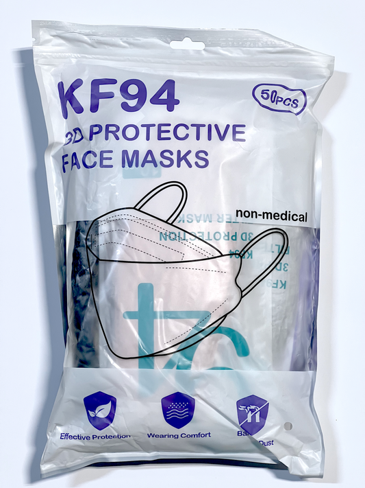 50 Count Disposable KF94 3D Protective Face Masks