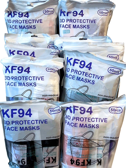 BULK ORDER: 700 Count Disposable KF94 3D Protective Face Masks