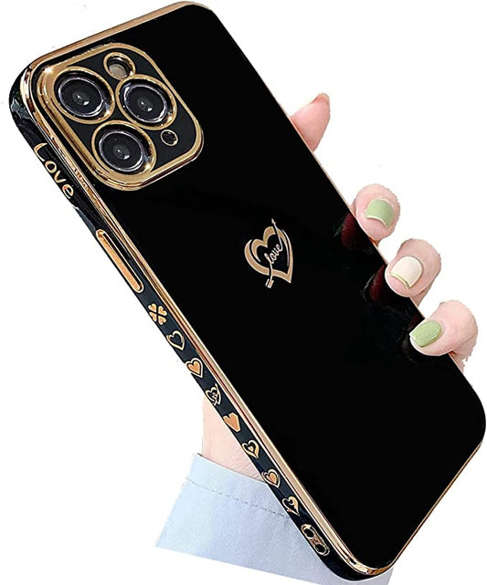 HIGHGO iPhone 11 Pro Phone Case Black & Gold