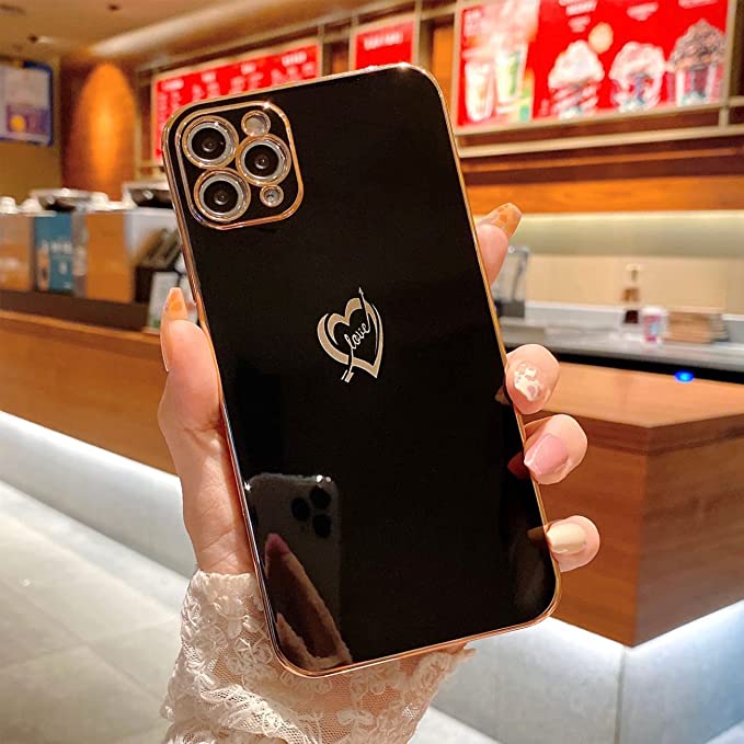 HIGHGO iPhone 11 Pro Phone Case Black & Gold